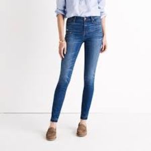 NWT Madewell 9in High Rise Raw Hem Skinny Sz 24